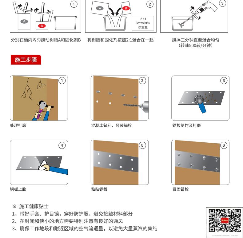 包钢普宁粘钢加固施工过程